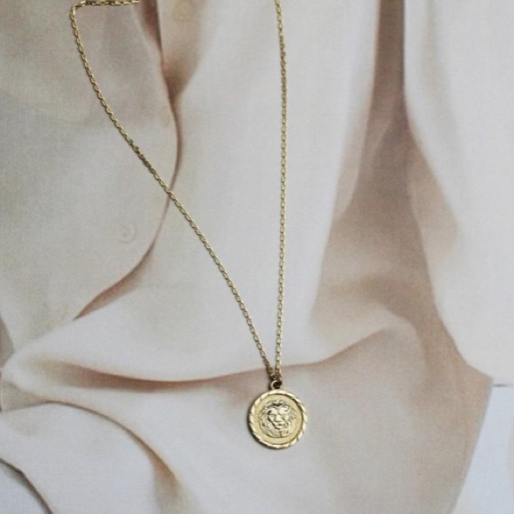 Lion Coin Necklace